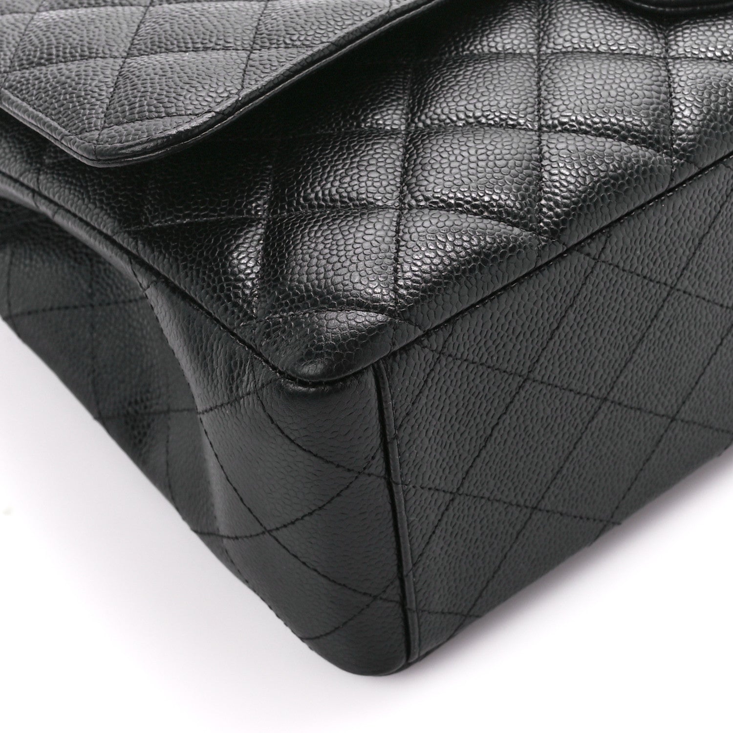 Chanel Caviar Quilted Maxi Double Flap Black 10 of 12