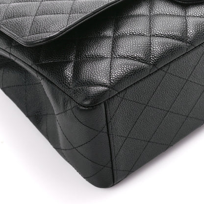 Chanel Caviar Quilted Maxi Double Flap Black 10 of 12