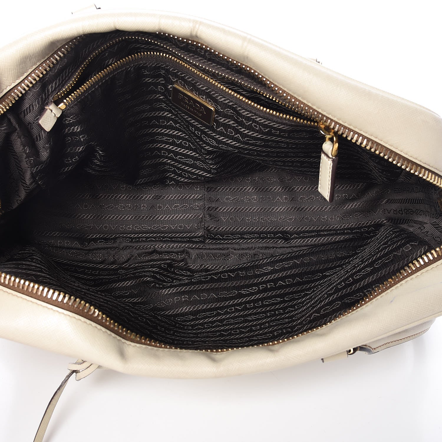 Prada Saffiano Lux Tote Bowler Talco 5 of 36