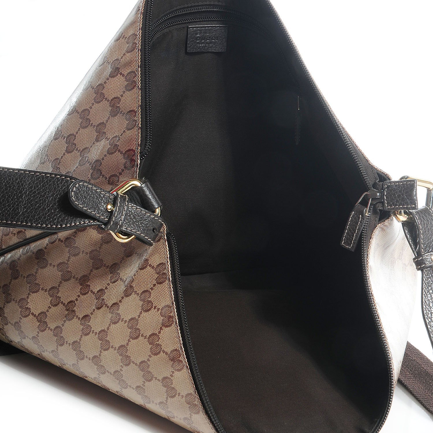 Gucci Crystal Monogram Messenger Bag Brown 5 of 7