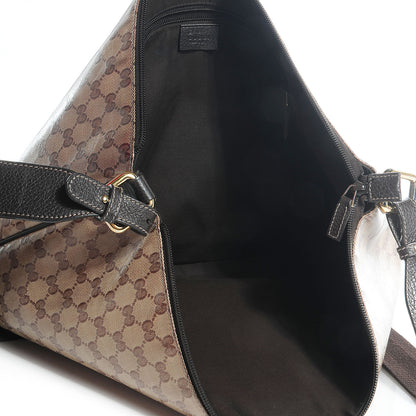 Gucci Crystal Monogram Messenger Bag Brown 5 of 7