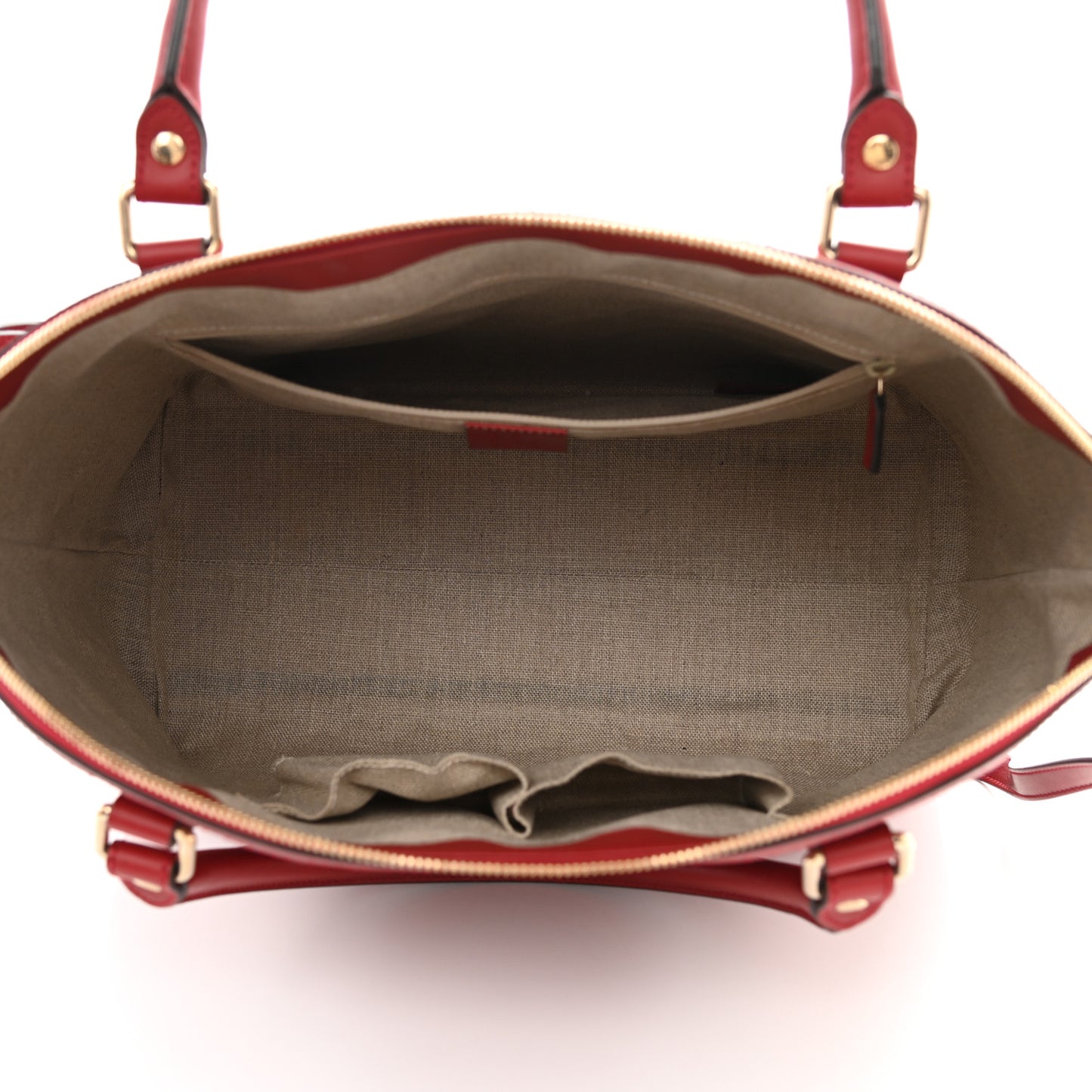 Soft Microguccissima Large Dome Satchel Red