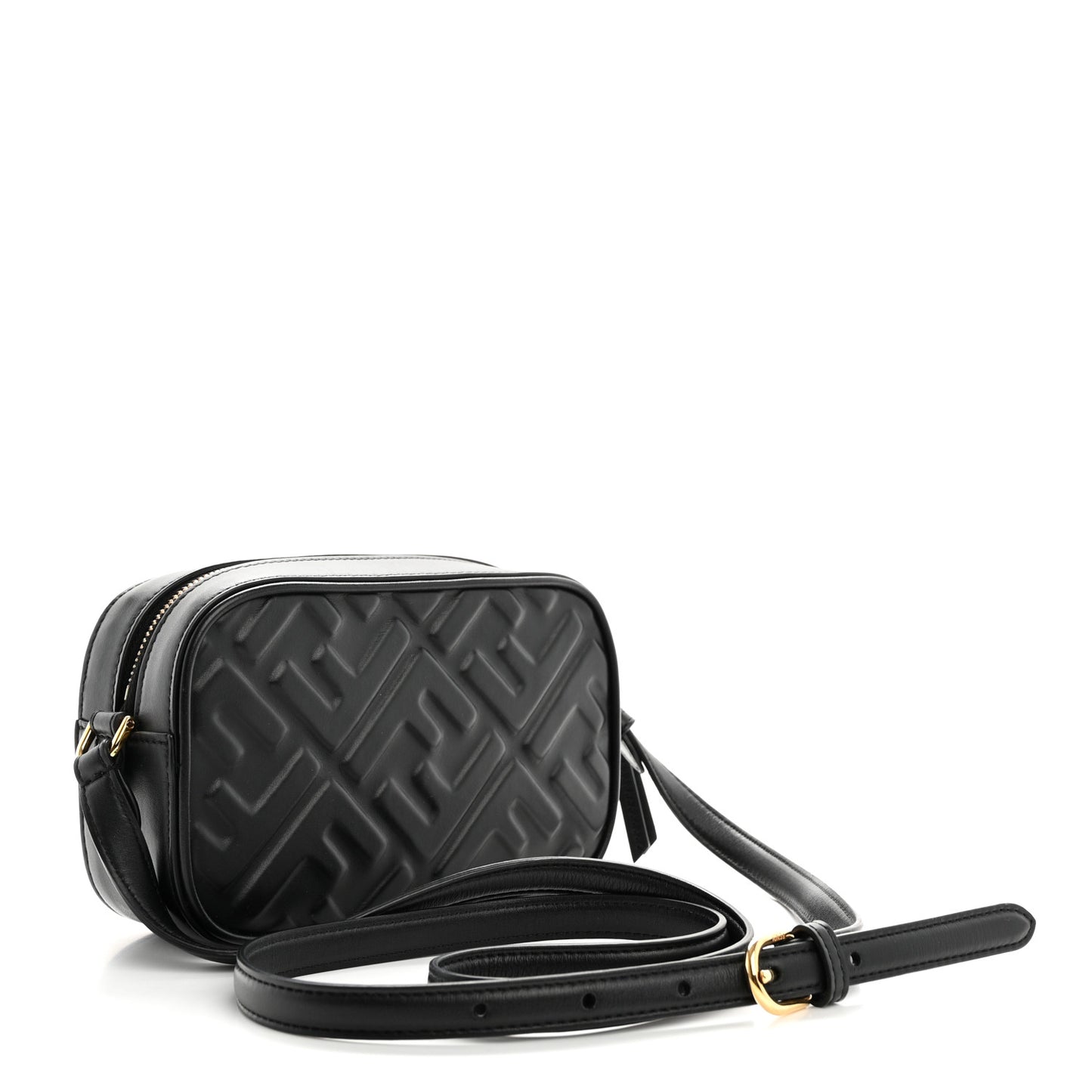 Vitello Epoque FF Embossed Camera Case Black