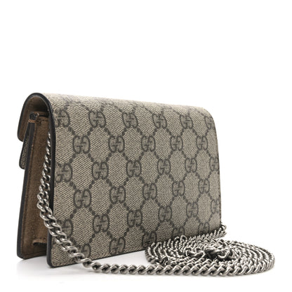 Gucci GG Supreme Monogram Super Mini Dionysus Shoulder Bag Taupe 3 of 10