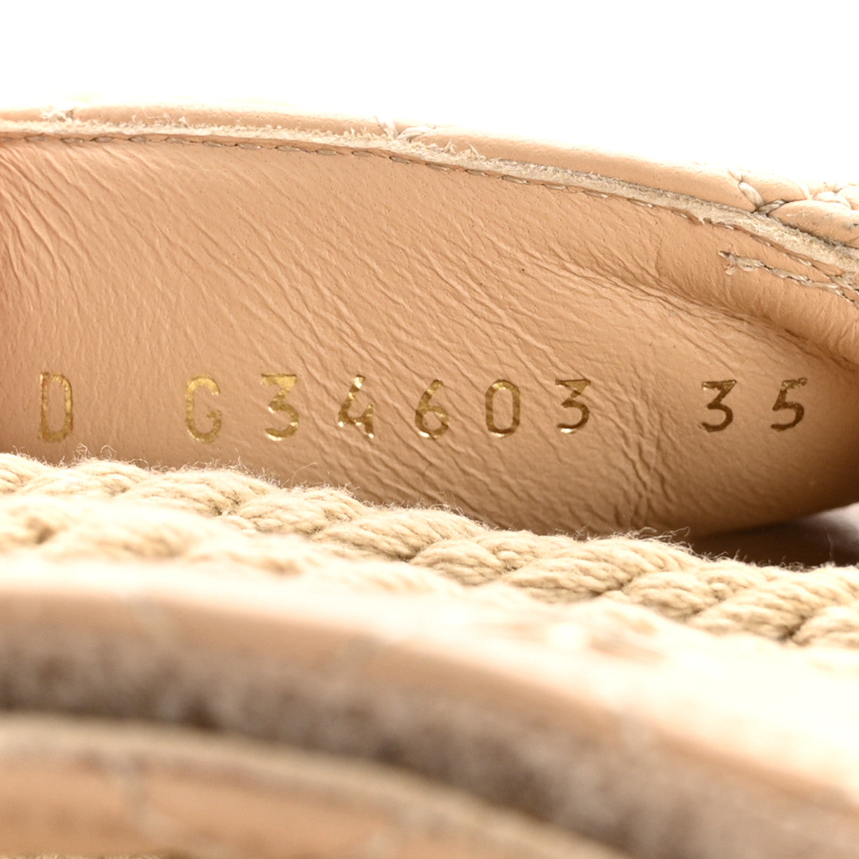 Chanel Cord Lambskin Quilted Logo Mules 35 Beige 10 of 13