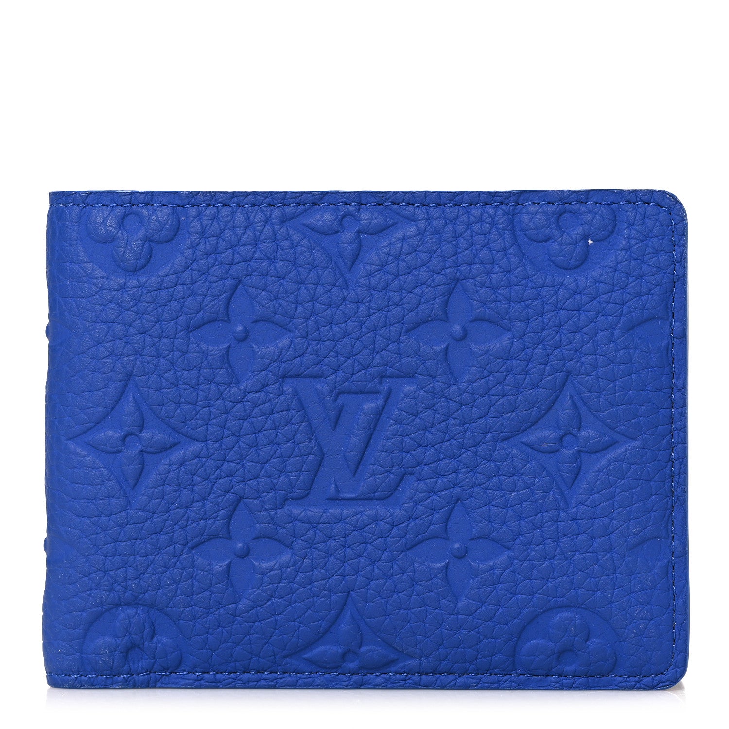 Louis Vuitton Taurillon Monogram Multiple Wallet Blue 1 of 6