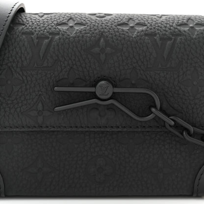 Louis Vuitton Taurillon Monogram Steamer Wearable Wallet Black 7 of 9