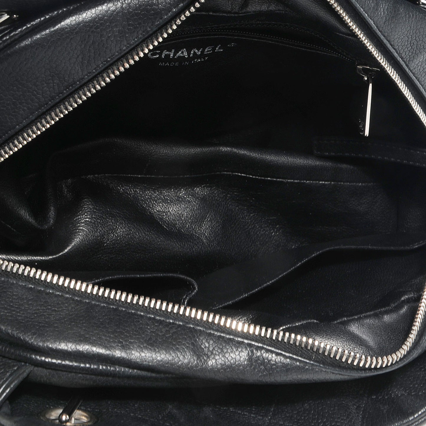 Caviar Quilted Timeless Tote Black