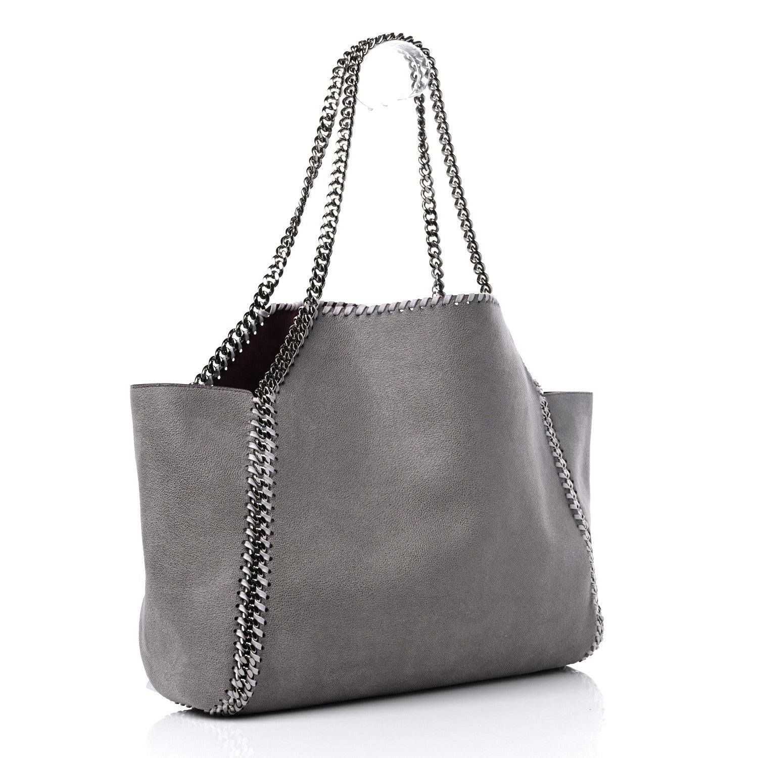 Stella McCartney Shaggy Deer Falabella Reversible Tote Light Grey 4 of 15