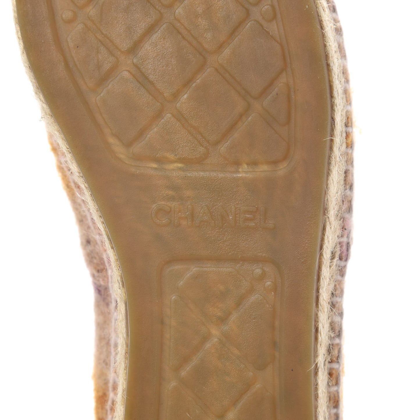 Tweed CC Espadrilles 41 Pink Multicolor