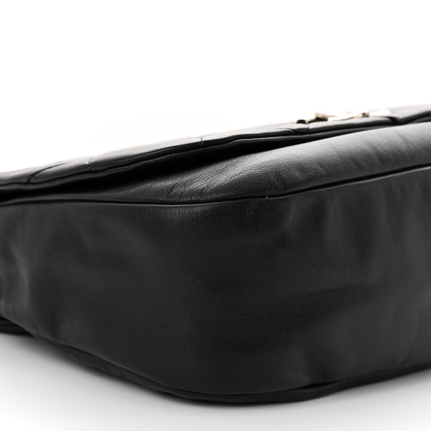Chanel Lambskin Quilted Enamel CC Pillow Soft Flap Black 9 of 15