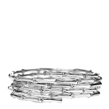John Hardy Sterling Silver Bamboo Coil Bracelet 1 of 3