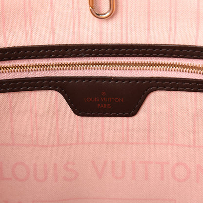 Louis Vuitton Damier Ebene Neo Neverfull MM Rose Ballerine 6 of 21