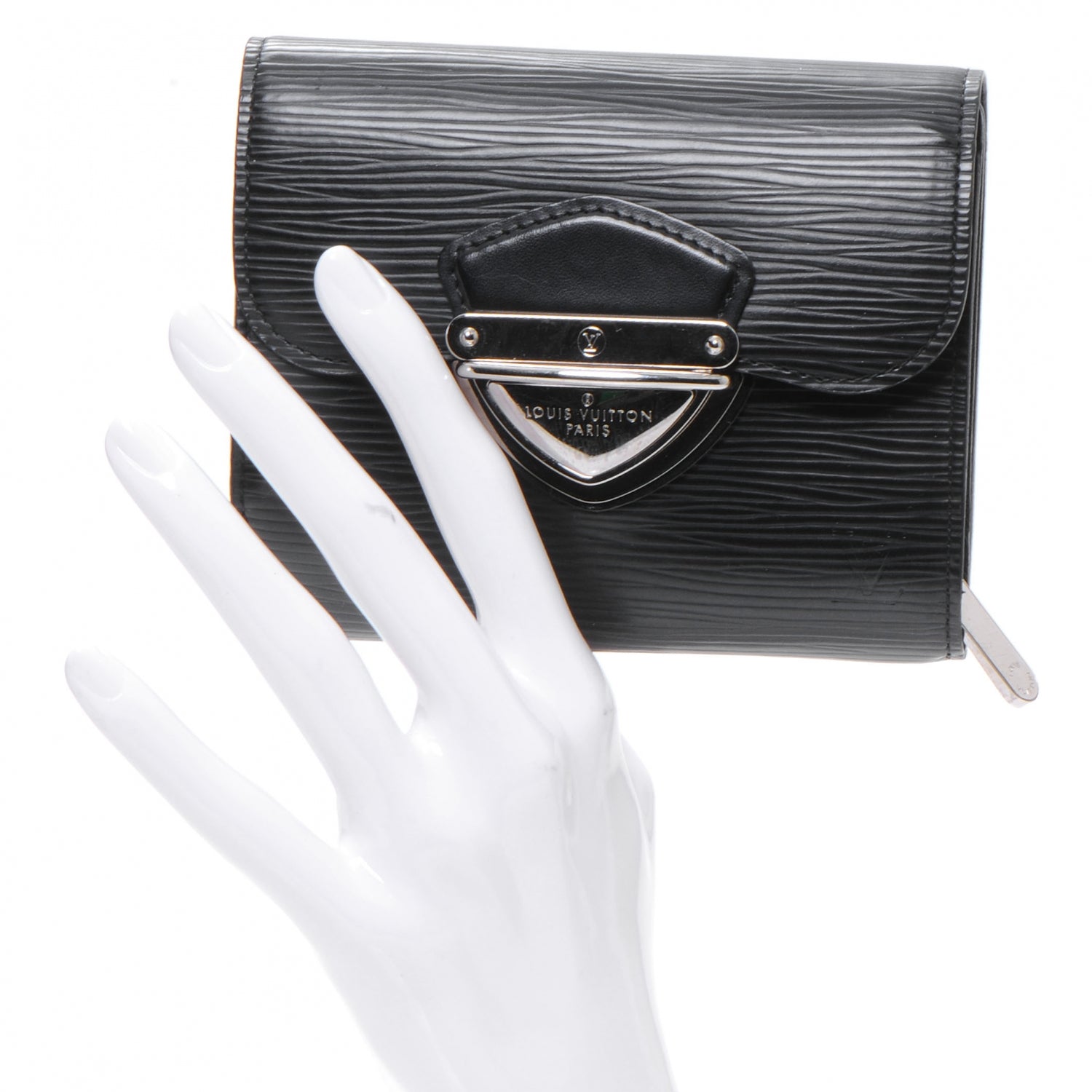 Louis Vuitton Epi Joey Wallet Black 2 of 8