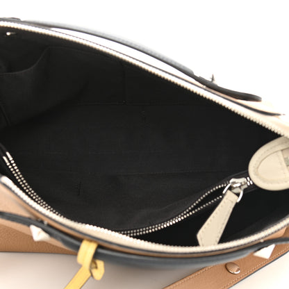 Fendi Vitello Dolce 4 Color Medium By The Way Boston Bag Sand Grano Multicolor 5 of 11