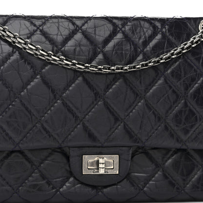 Chanel Aged Calfskin Quilted 2.55 Reissue 226 Flap Dark Purple 8 of 10
