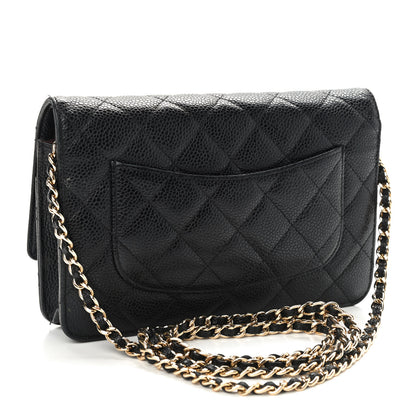 Chanel Caviar Quilted Wallet On Chain WOC Black 3 of 10