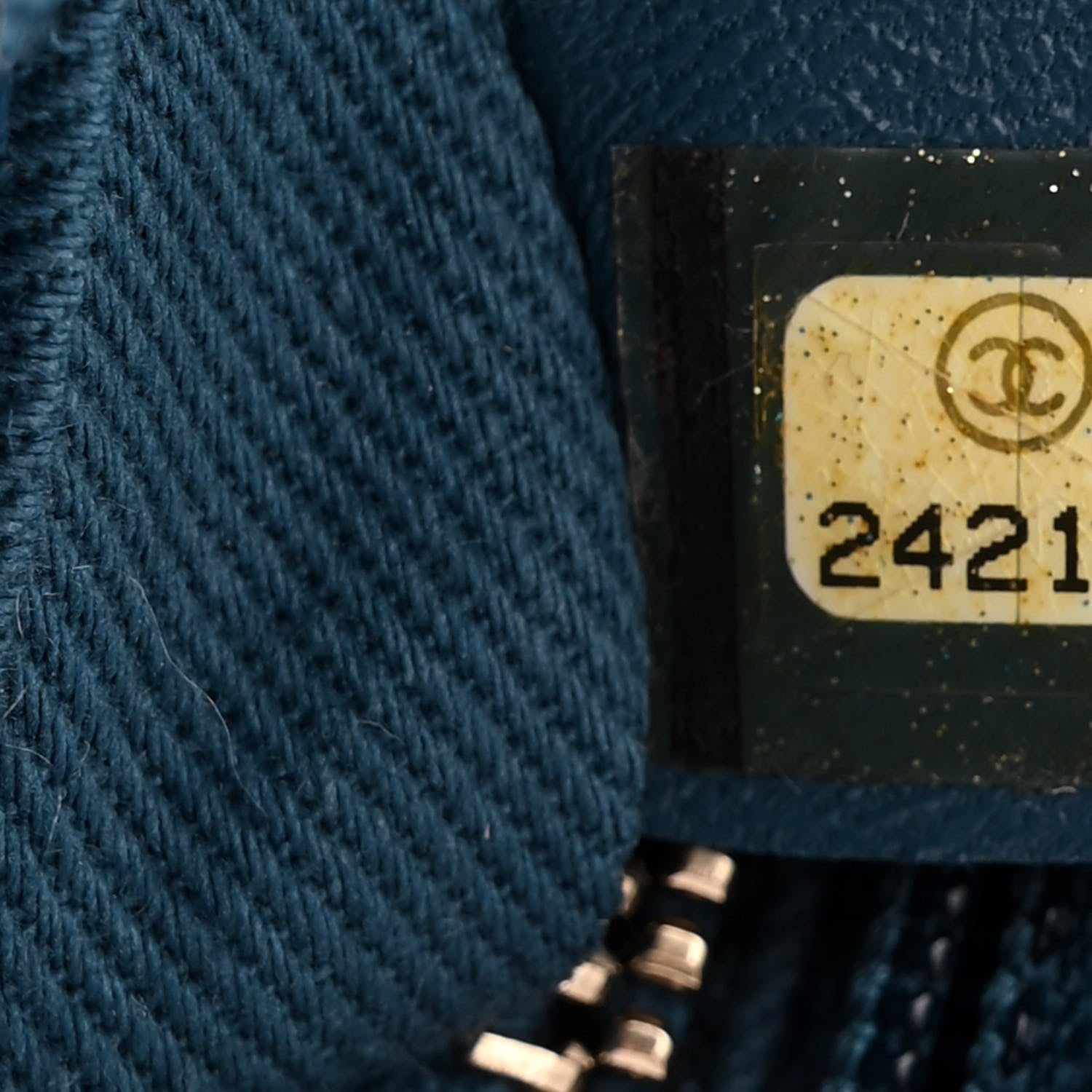 Chanel Caviar Quilted Small Coco Handle Flap Blue 7 of 13