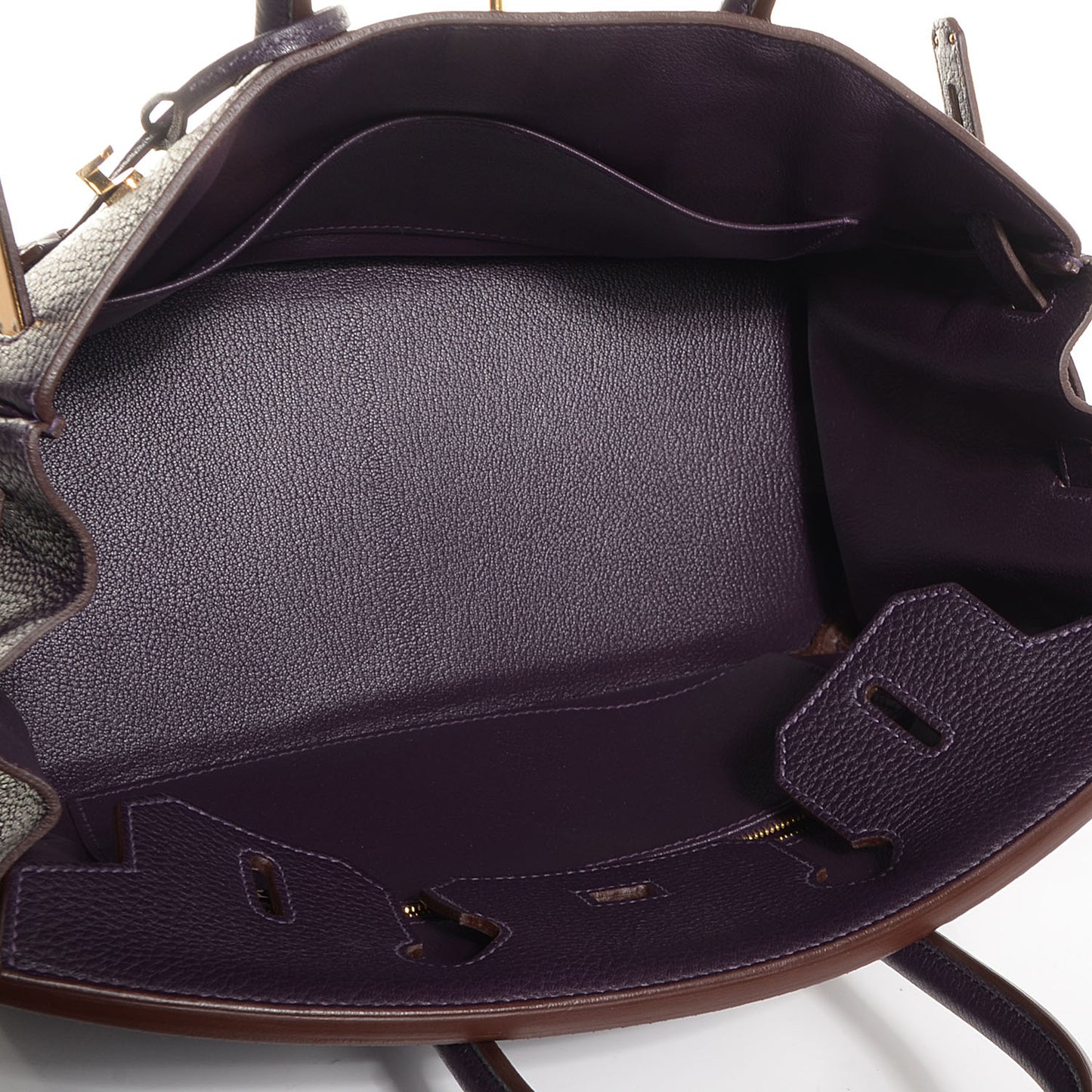 Taurillon Clemence Birkin 30 Raisin