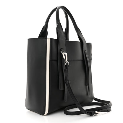 Prada Grace Lux Light Small Ouverture Tote Black White 3 of 9