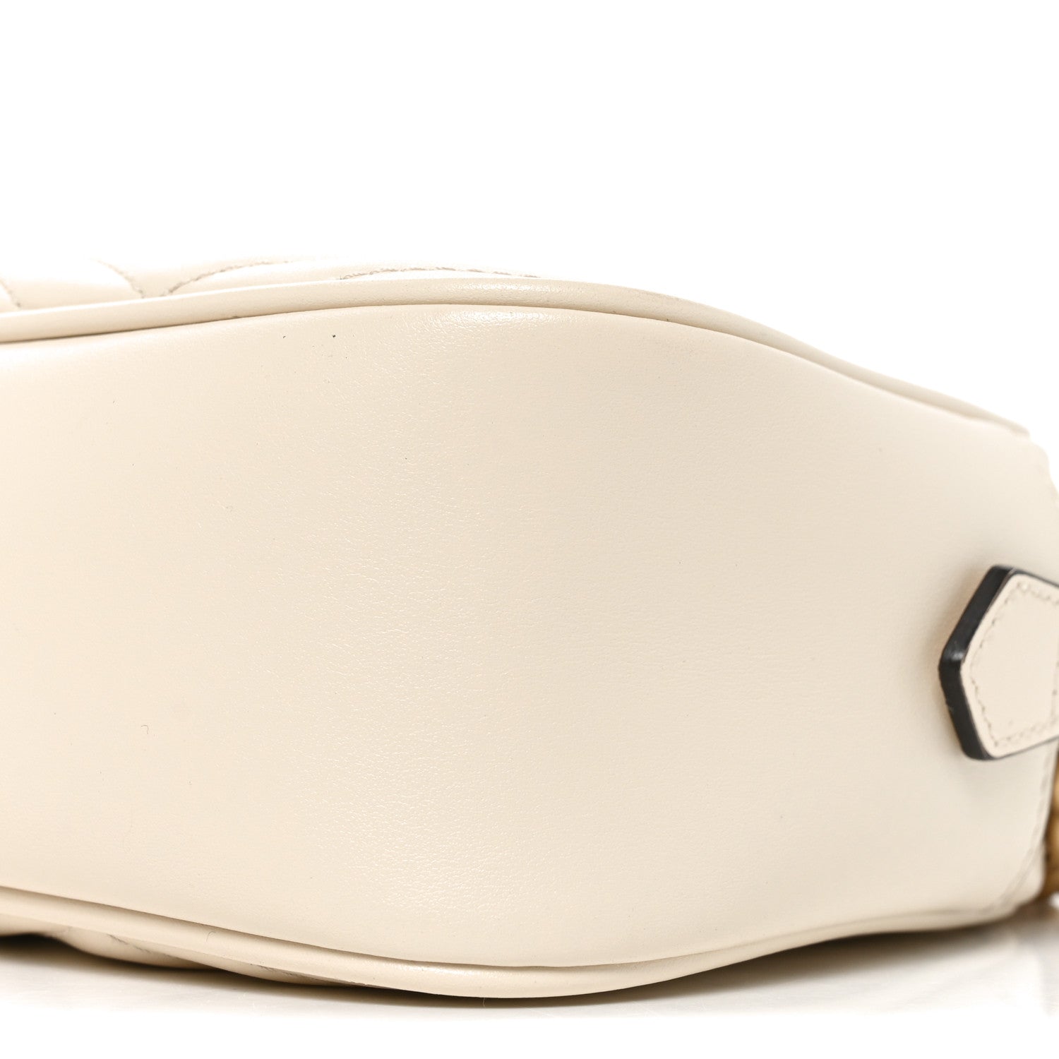 Gucci Calfskin Matelasse Small GG Marmont Chain Shoulder Bag White 9 of 10