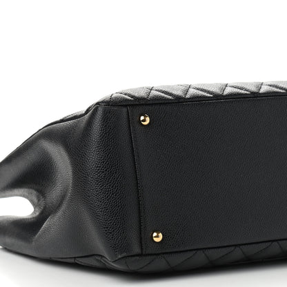 Chanel Caviar Quilted XL Grand Shopping Tote GST Black 8 of 10