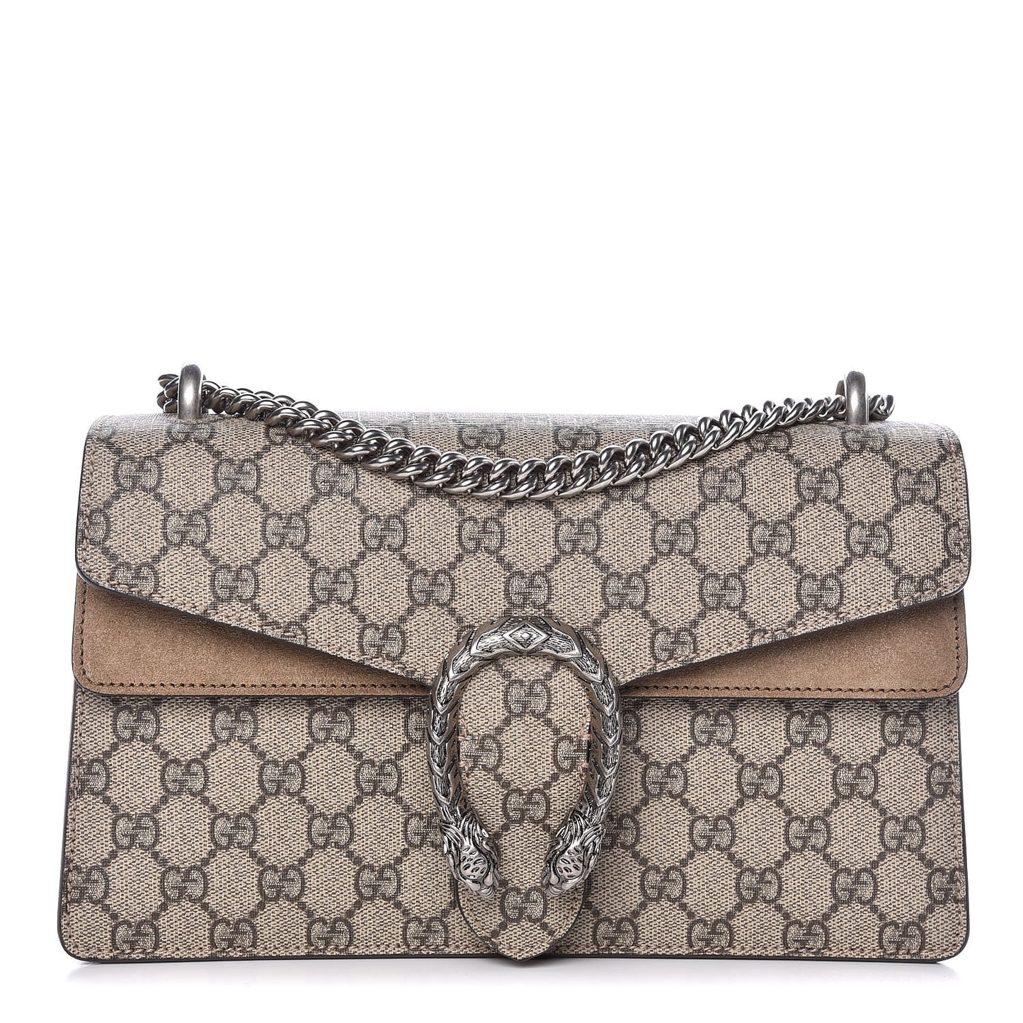 GG Supreme Monogram Small Dionysus Shoulder Bag Taupe