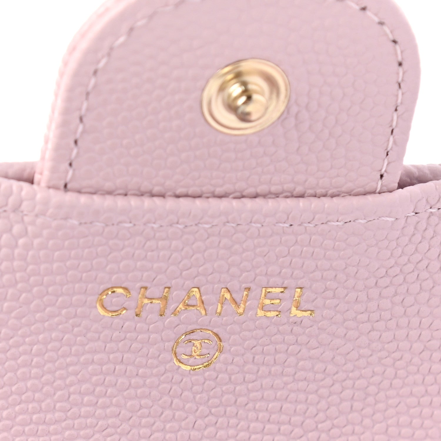 Chanel Caviar Quilted Compact Flap Wallet Light Pink 6 of 8