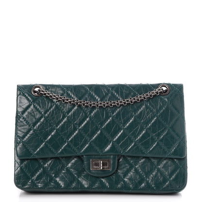 Chanel Aged Calfskin 2.55 Reissue 226 Flap Dark Green 1 of 8