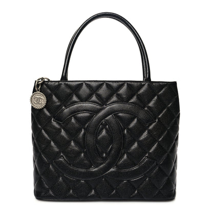 Chanel Caviar Quilted Medallion Tote Black 1 of 10