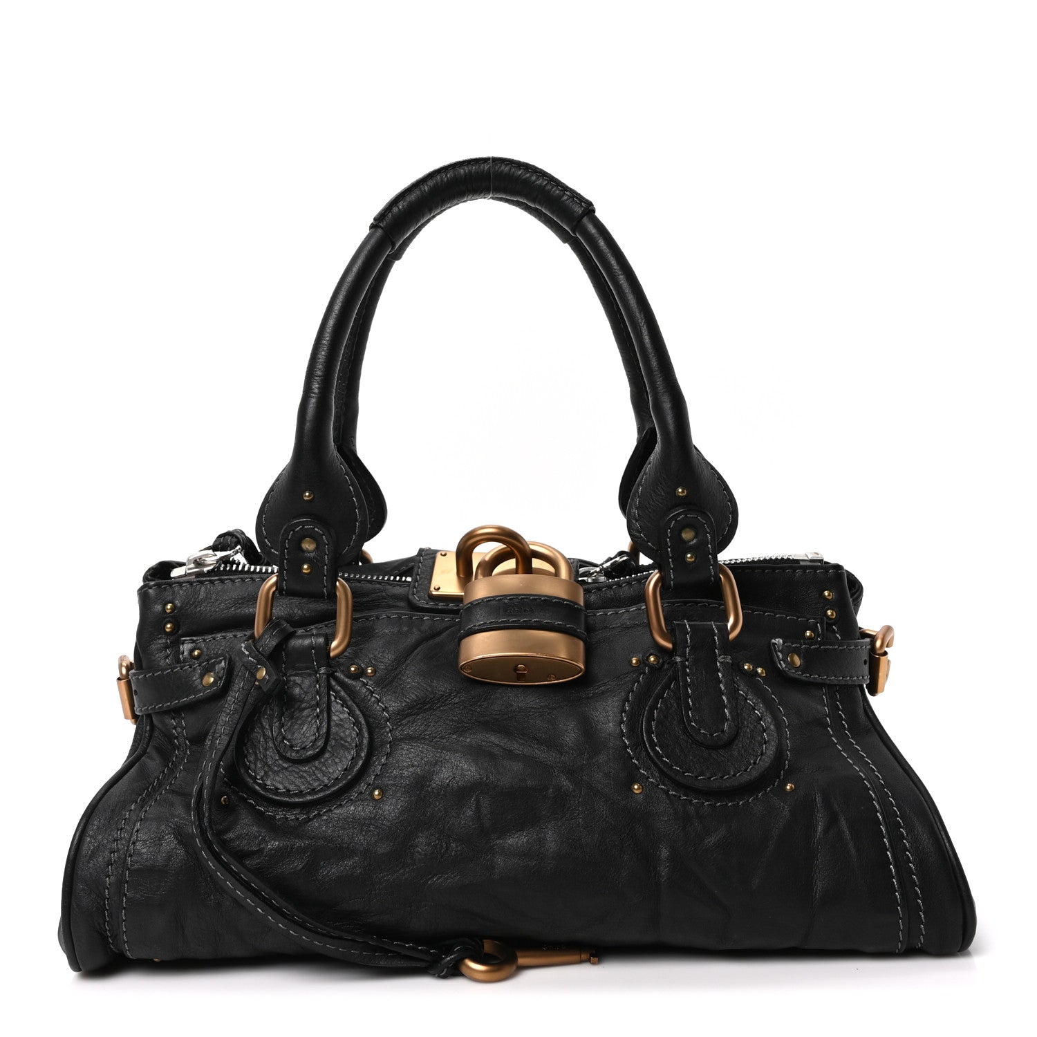 Chloe Calfskin Medium Paddington Satchel Black 1 of 10