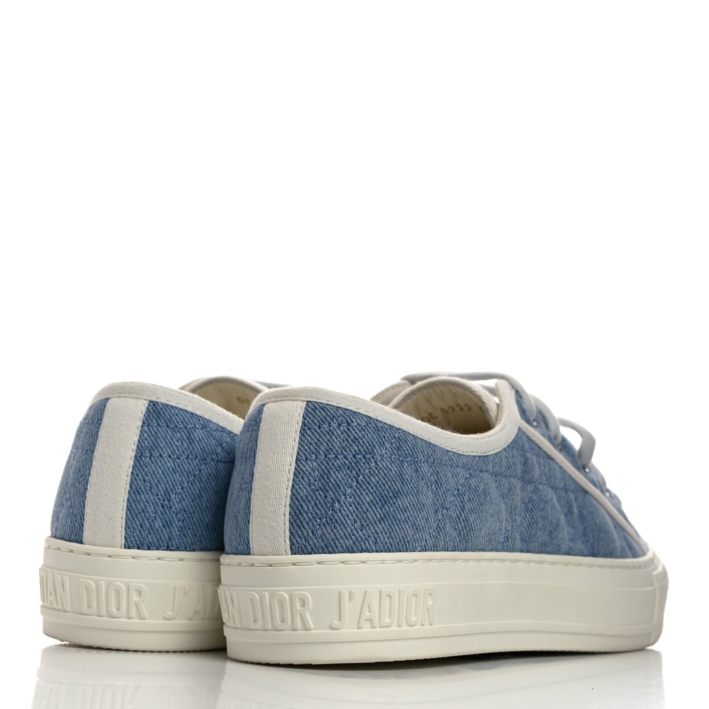 Denim Cannage Walk'N'Dior Low Top Sneakers 37 Dynamic Blue