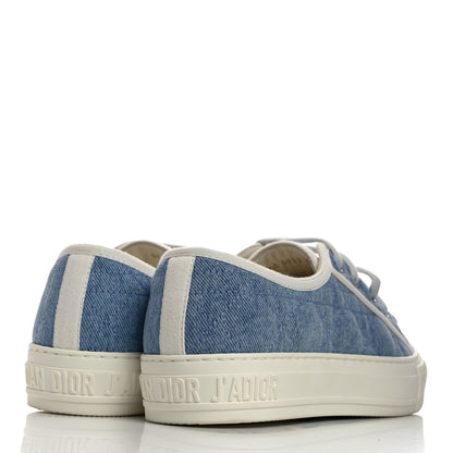 Christian Dior Denim Cannage Walk'N'Dior Low Top Sneakers 37 Dynamic Blue 4 of 9