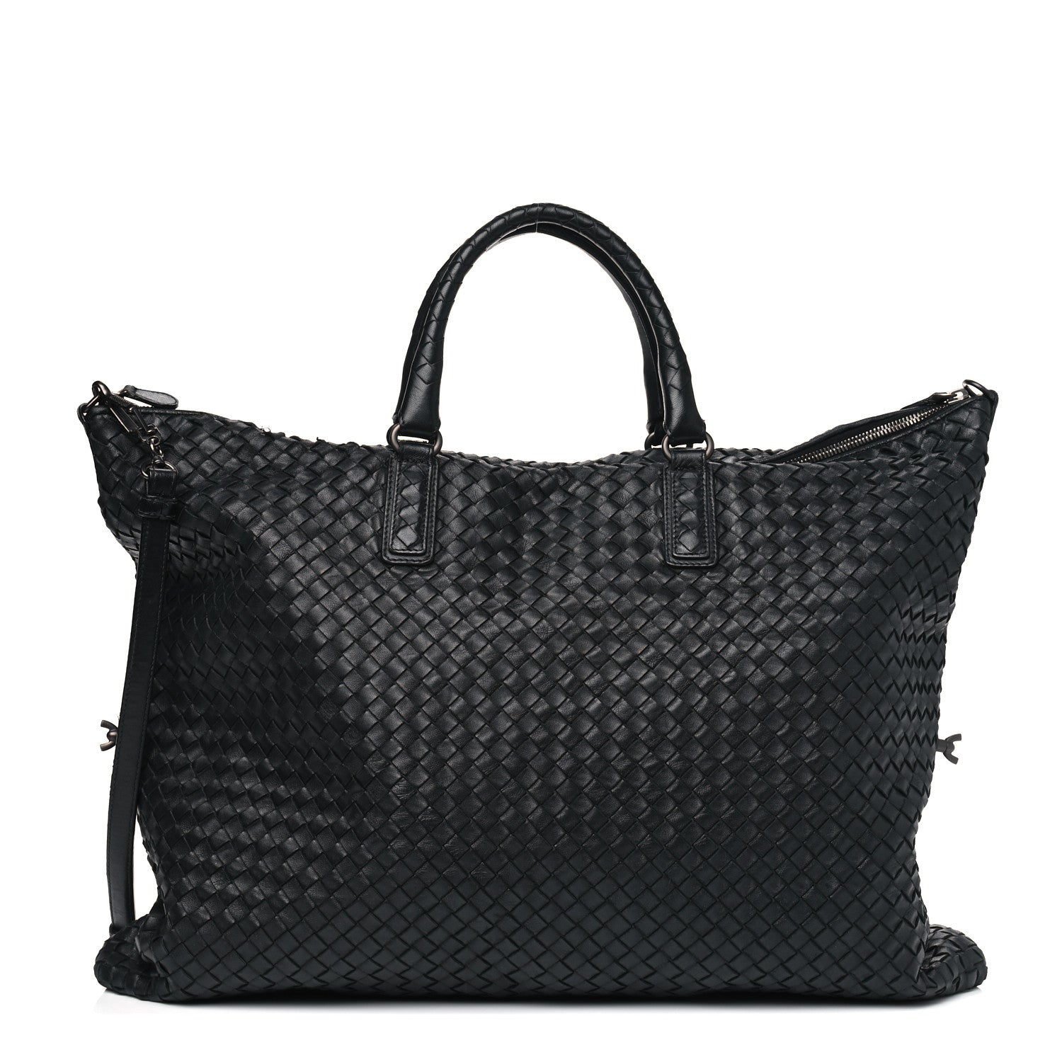 Bottega Veneta Nappa Intrecciato Maxi Convertible Tote Black 1 of 12