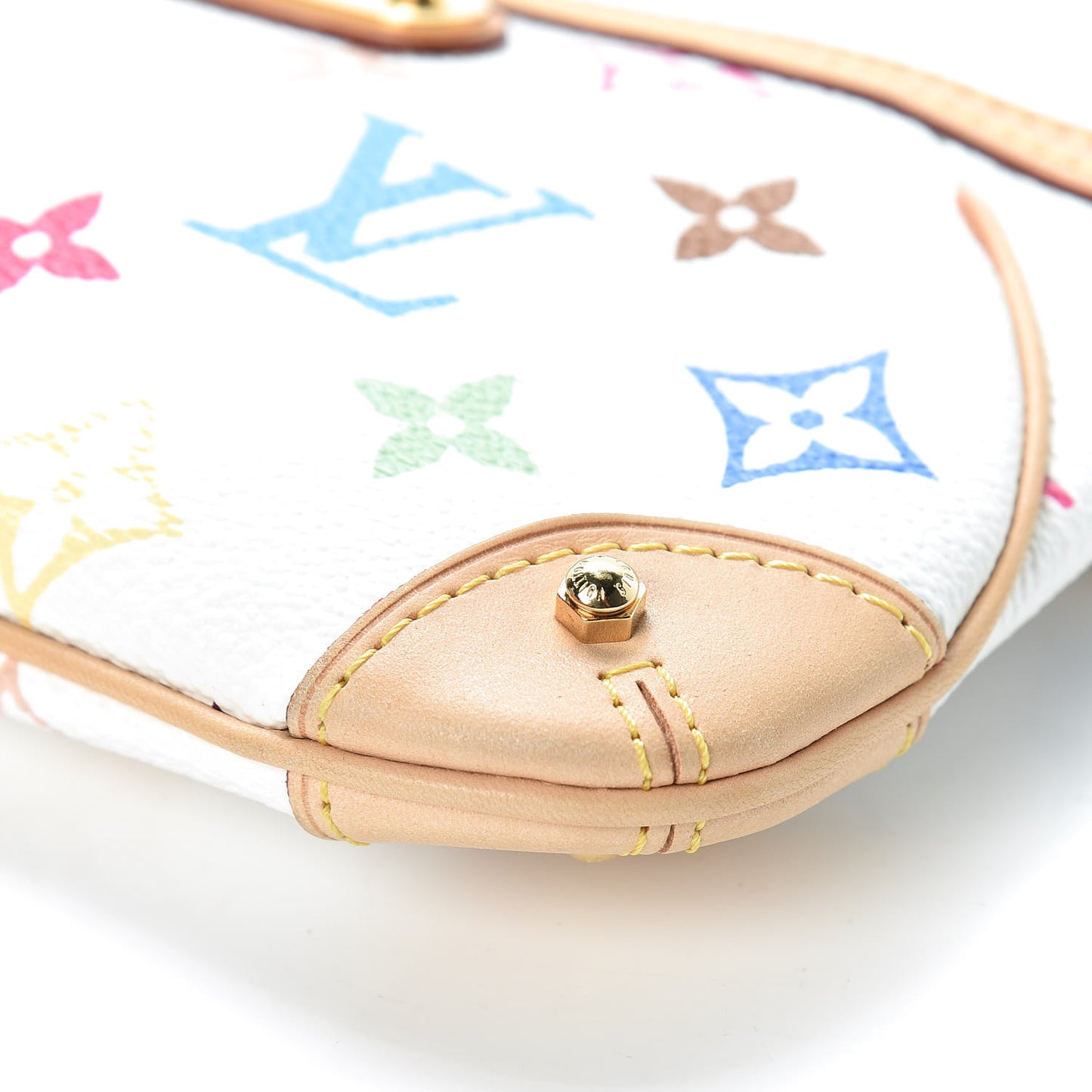 Monogram Multicolor Pochette Milla MM White