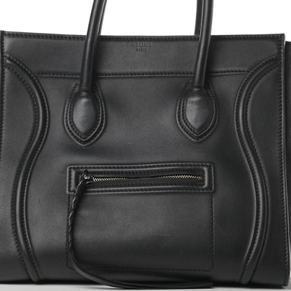 Celine Smooth Calfskin Medium Phantom Luggage Black 8 of 17