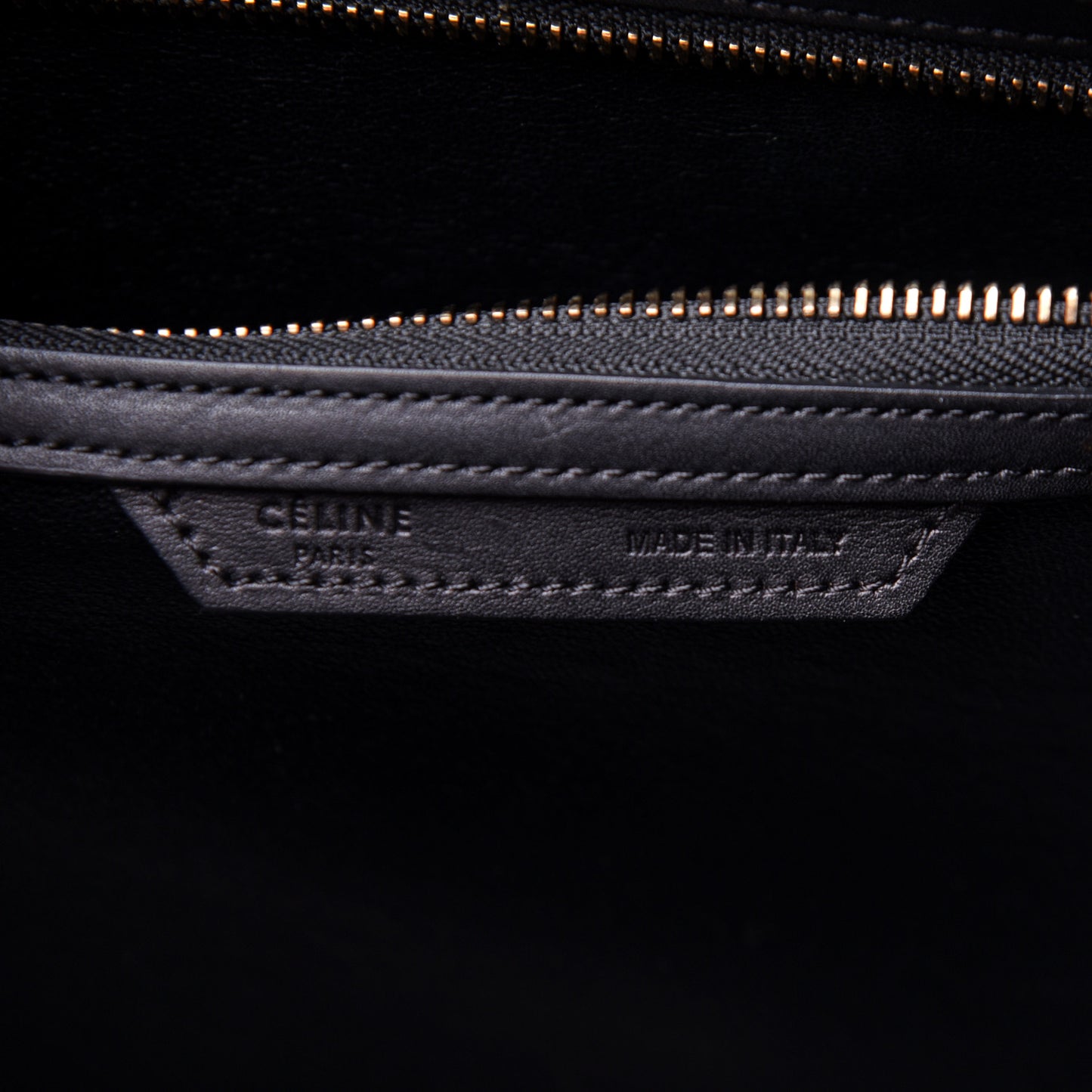 Satin Calfskin Mini Tri-Color Luggage Dark Grey