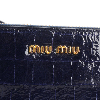 Miu Miu Saint Cocco Lux Clutch Bleuette 5 of 8