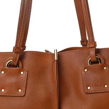Chloe Smooth Calfskin Medium Vick Tote Caramel 14 of 14