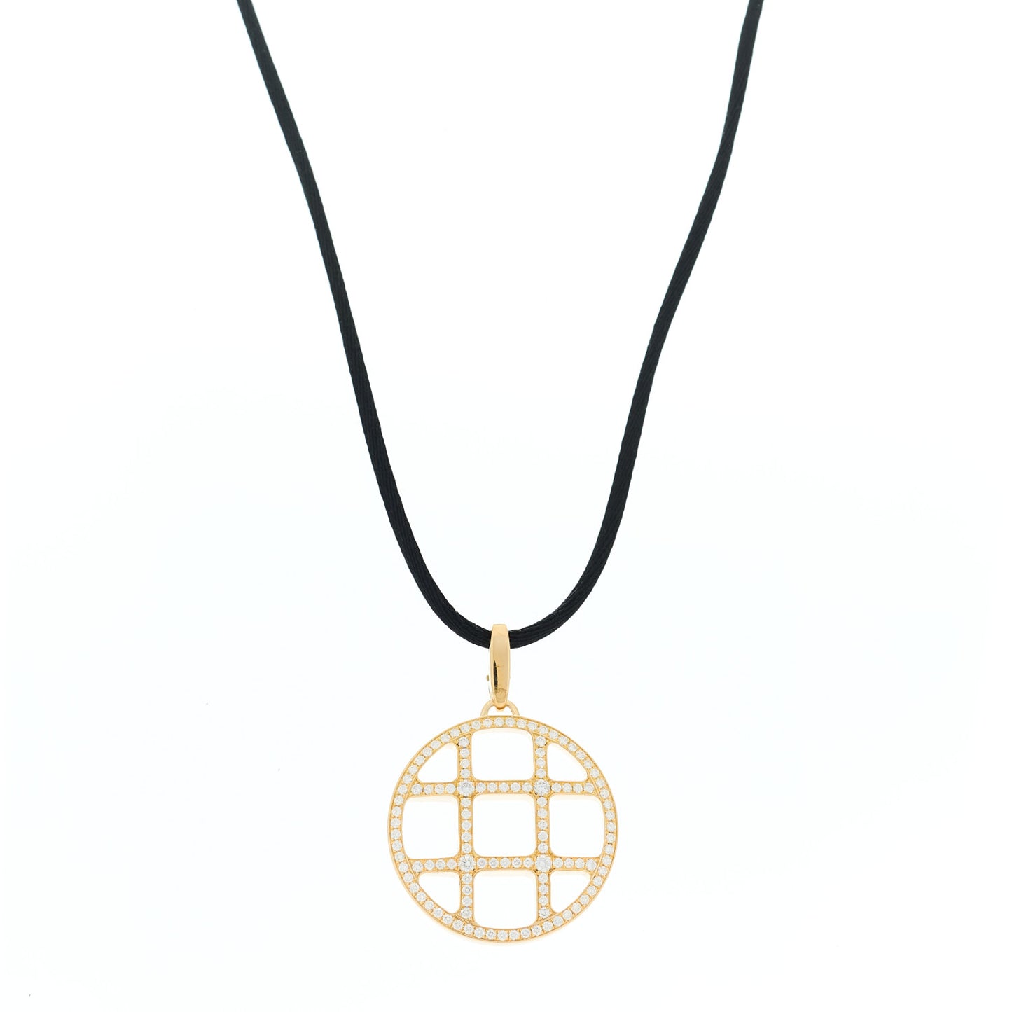 18K Yellow Gold Diamond Pasha De Cartier Cord Necklace