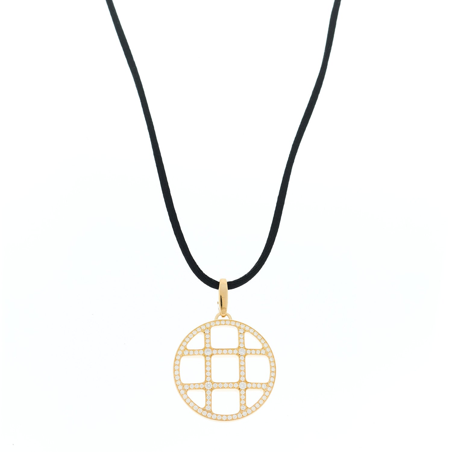 Cartier 18K Yellow Gold Diamond Pasha De Cartier Cord Necklace 1 of 5