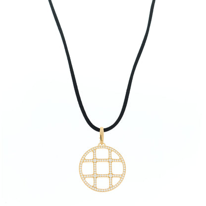 Cartier 18K Yellow Gold Diamond Pasha De Cartier Cord Necklace 1 of 5