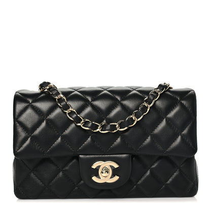 Chanel Lambskin Quilted Mini Rectangular Flap Black 1 of 10