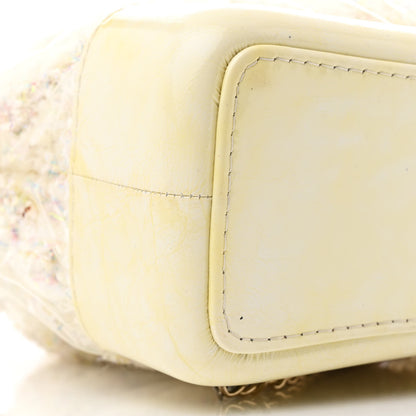 Chanel Tweed PVC Quilted Small Gabrielle Backpack White 9 of 10