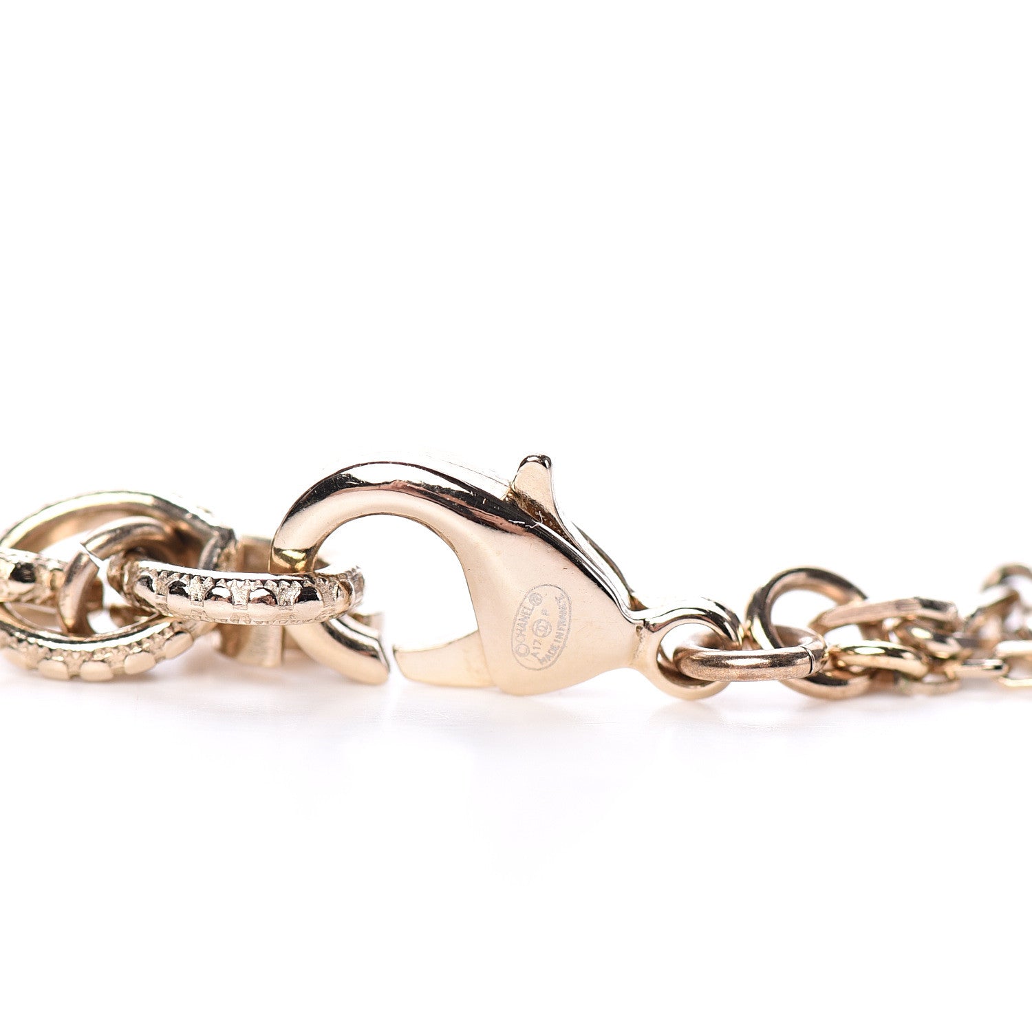 Chanel Chain I Heart Necklace Gold 4 of 5
