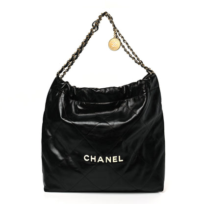 Chanel Calfskin Quilted Chanel 22 Black 4 of 11