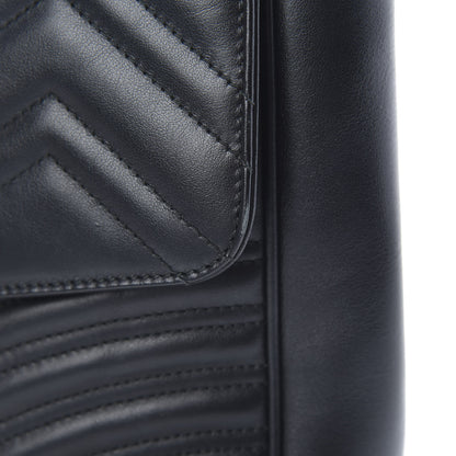 Gucci Calfskin Matelasse Large GG Marmont Shoulder Bag Black 20 of 20