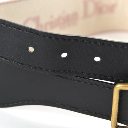 Christian Dior Canvas Embroidered Large Belt 90 36 Pink White 3 of 7