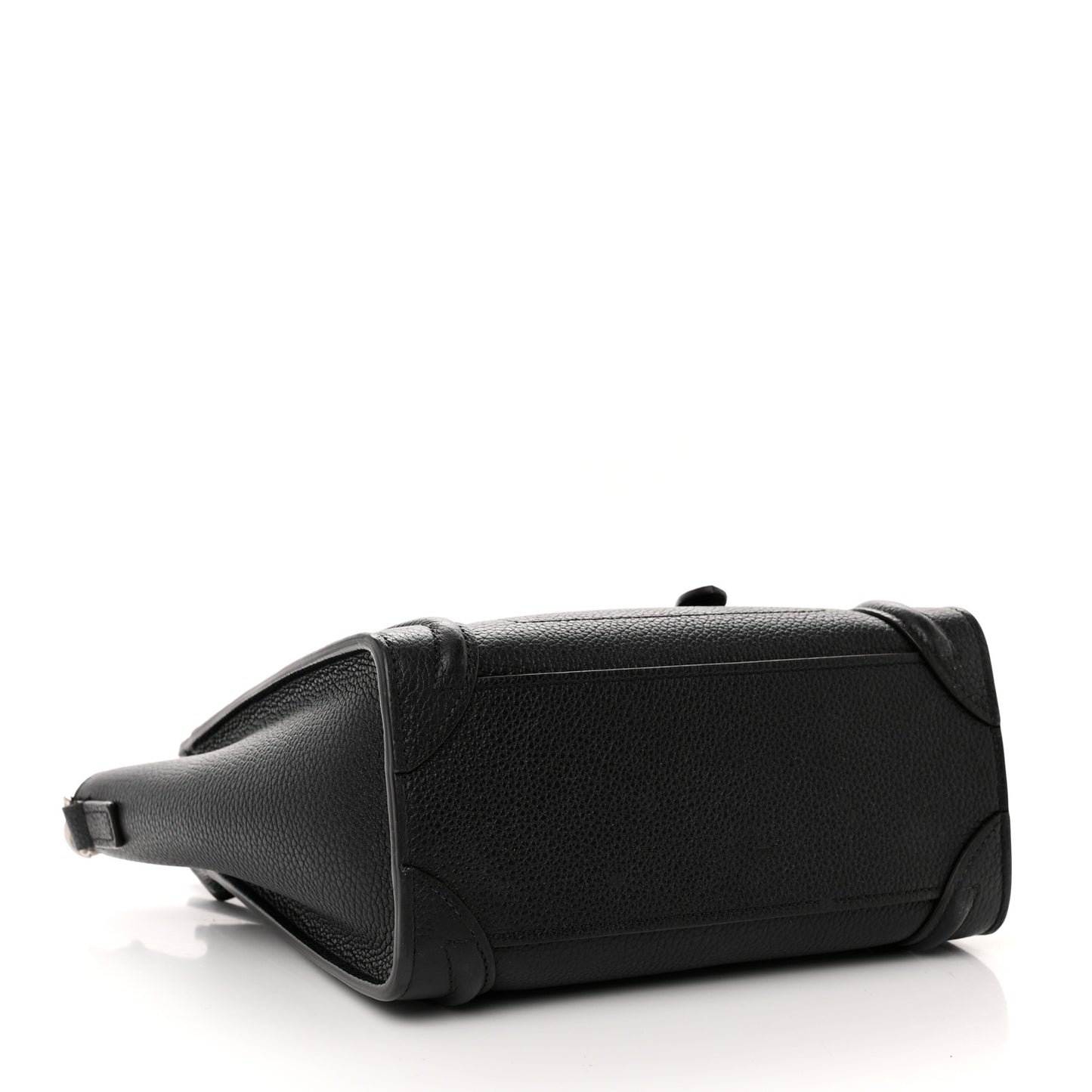 Drummed Calfskin Nano Luggage Black