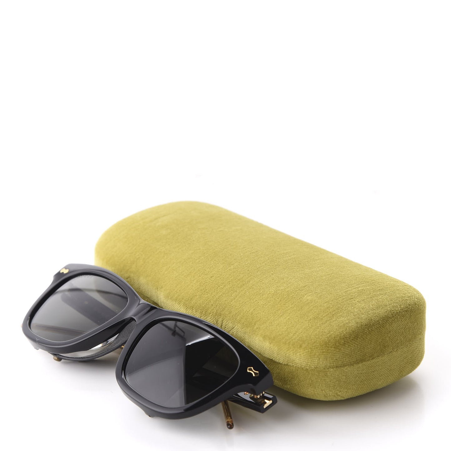 Acetate Square Frame Sunglasses GG0671S Black